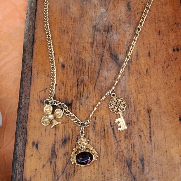 Vintage 70s‎ Station Necklace - Picture 5 of 8